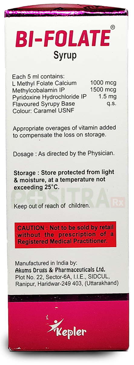 PositraRx: Your Local Online Pharmacy: BI-FOLATE SYRUP 100 ML