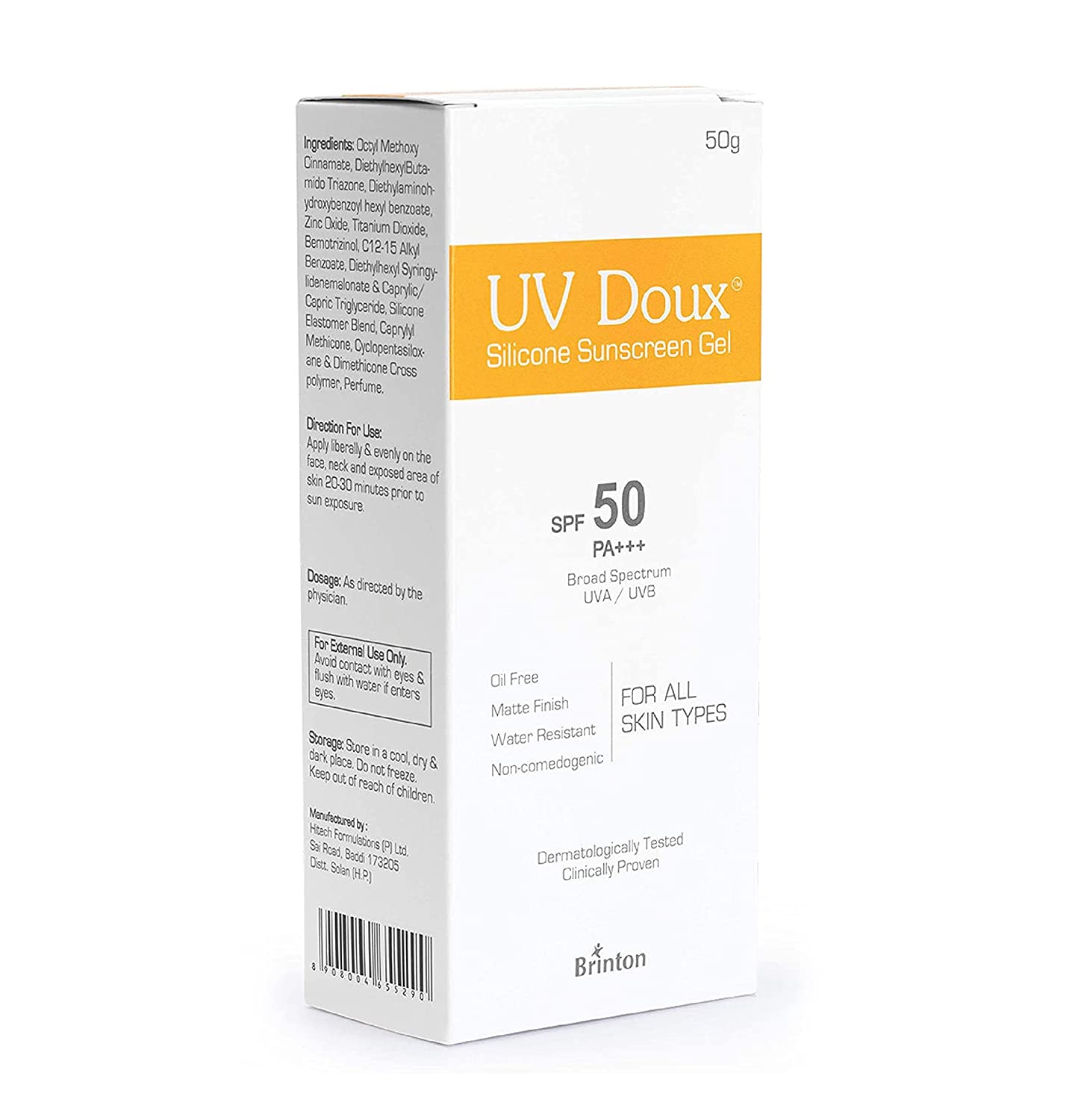 uv doux sunscreen for acne prone skin