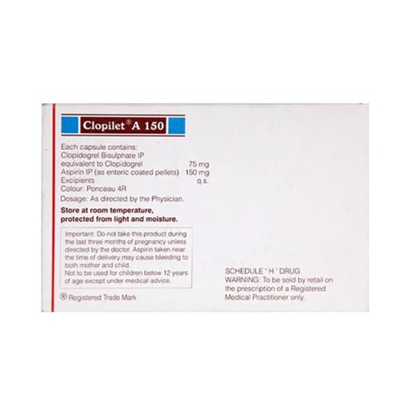Positrarx Your Local Online Pharmacy Clopilate A 150 Capsule