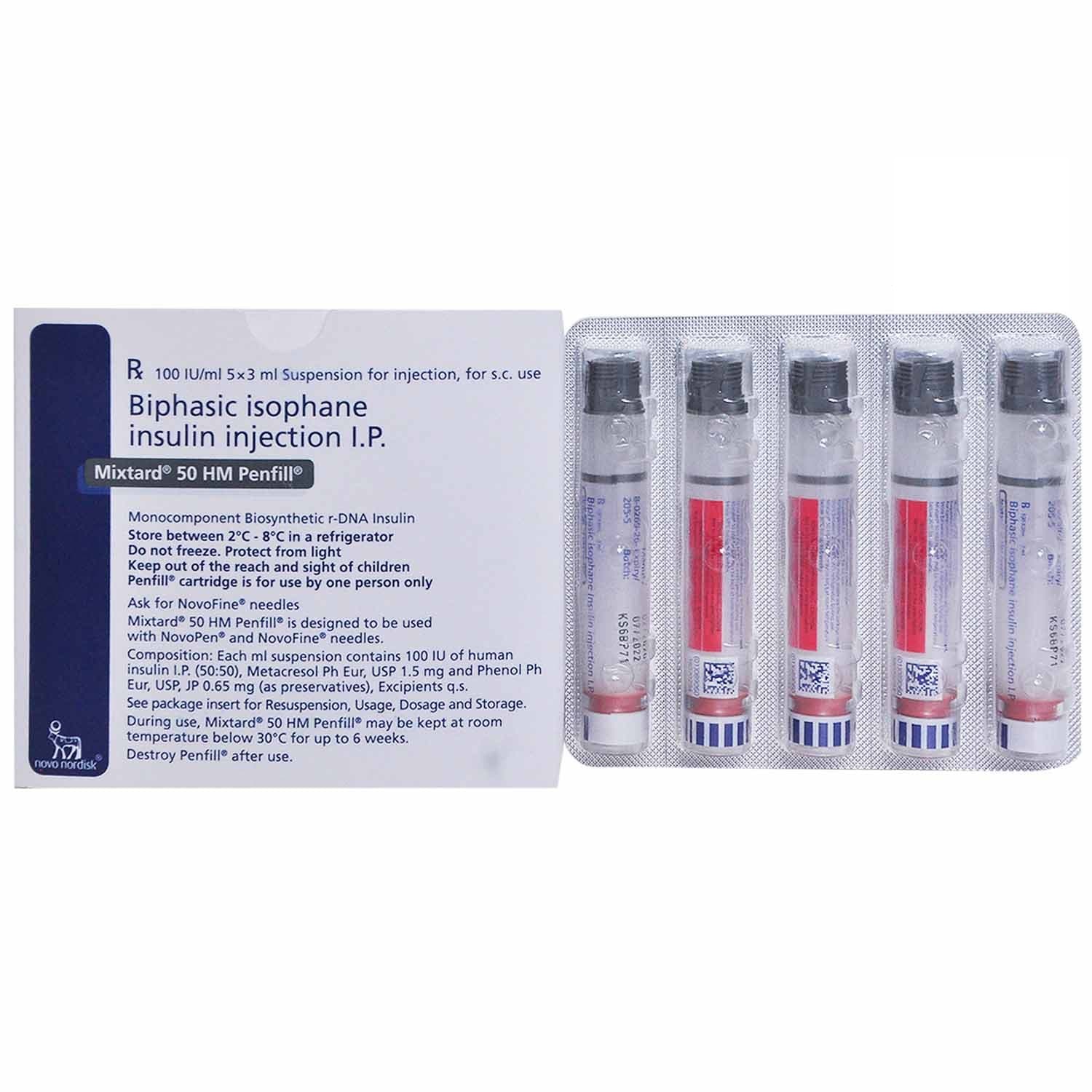 PositraRx: Your Local Online Pharmacy: MIXTARD 50 HM PENFILL 3 ML