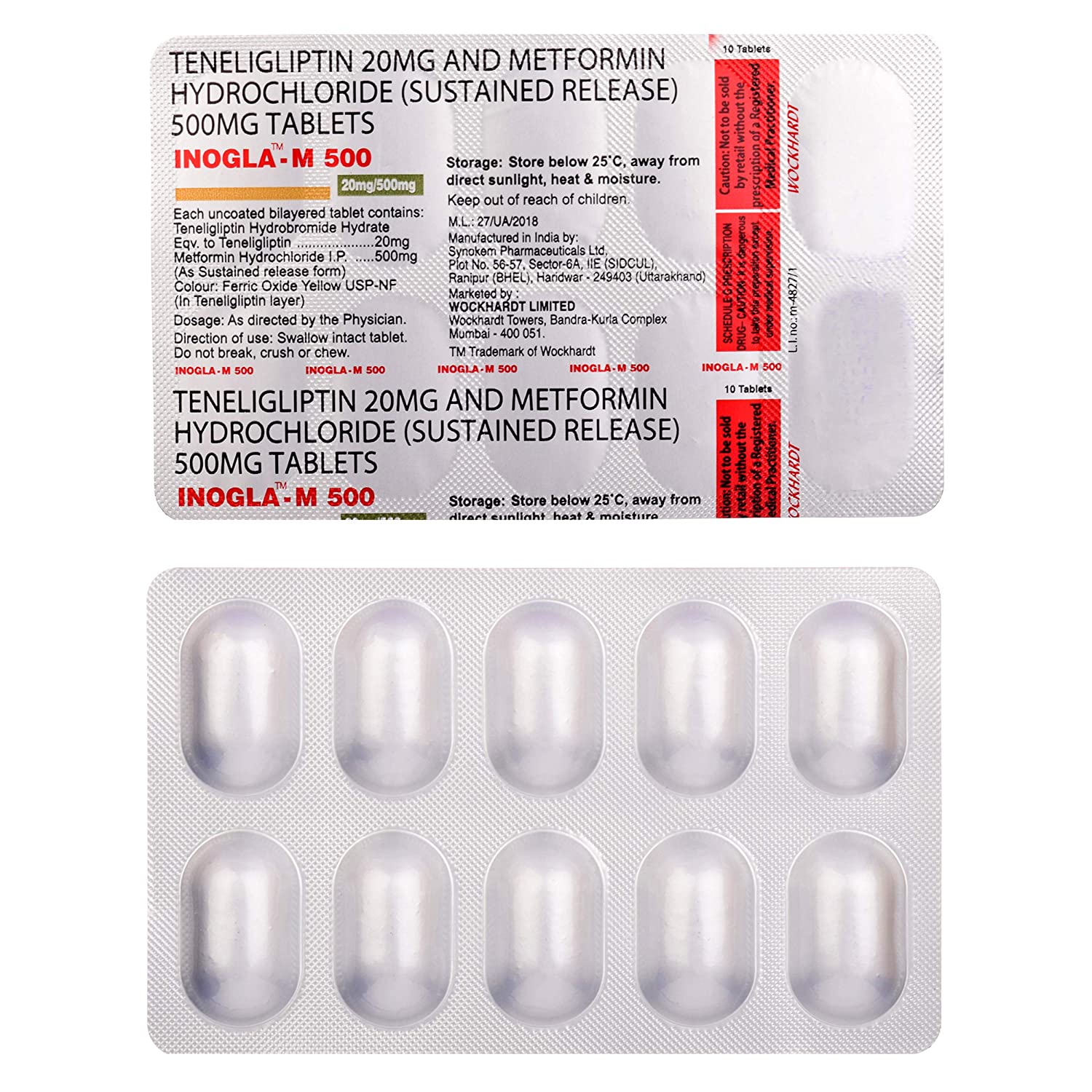 Positrarx Your Local Online Pharmacy Inogla M 500 Tablet