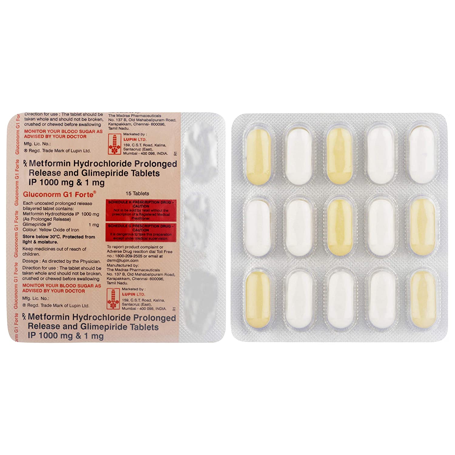 GLUCONORM G1 FORTE TABLET