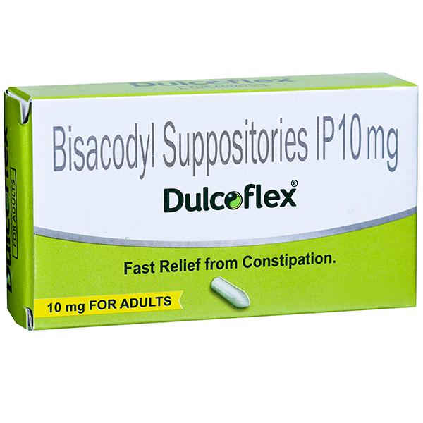 Buy DULCOFLEX 10MG SUPPOSITORY FOR ADULTS - 5'S Online & Get Upto