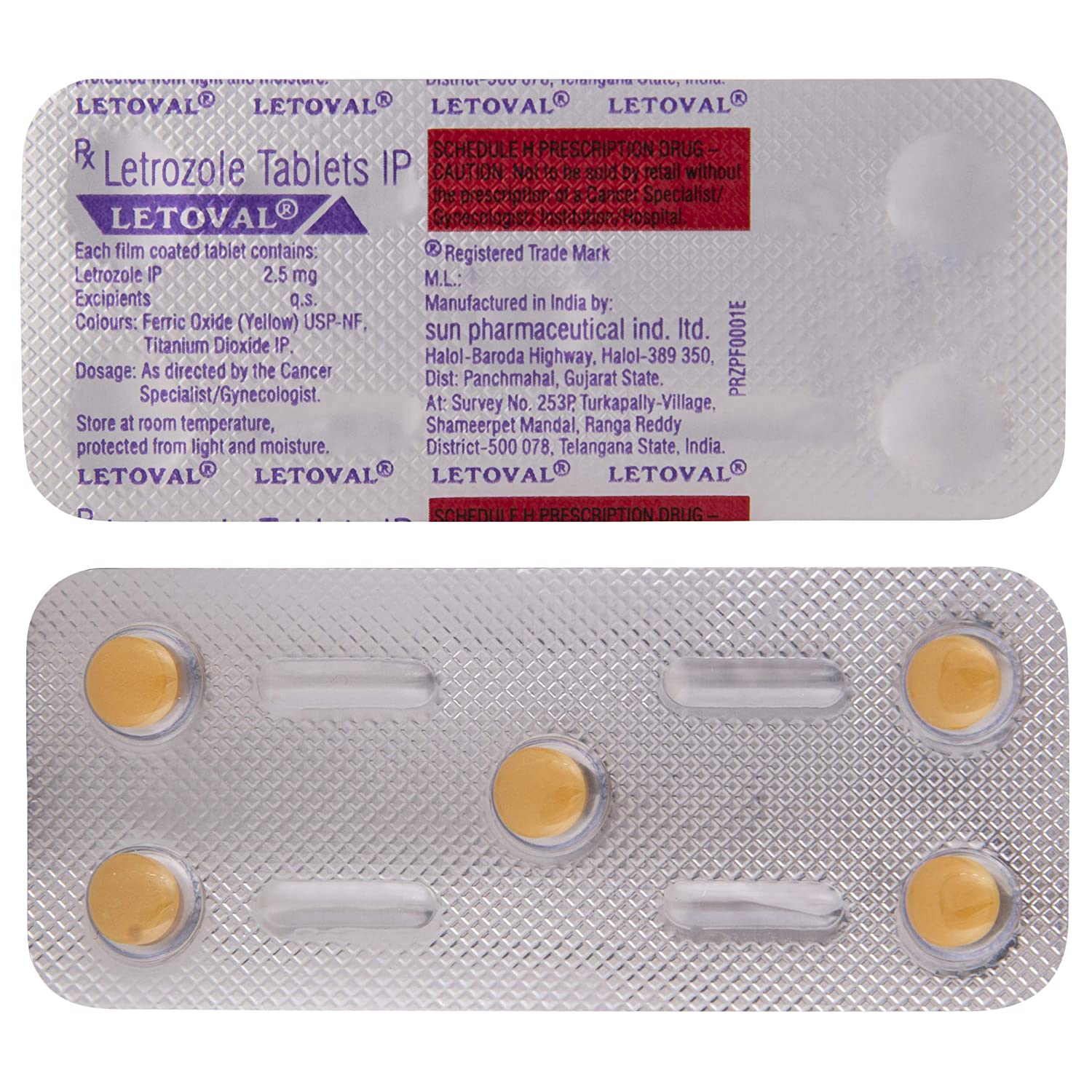 PositraRx: Your Local Online Pharmacy: LETOVAL TABLET