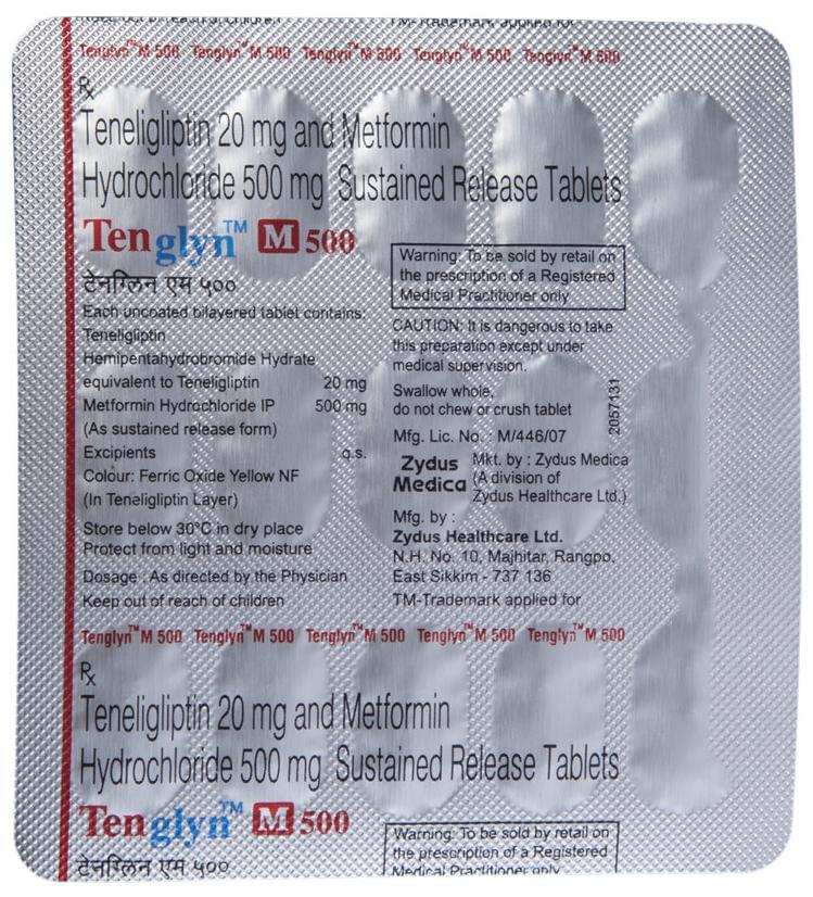 Positrarx Your Local Online Pharmacy Tenglyn M 500 Tablet