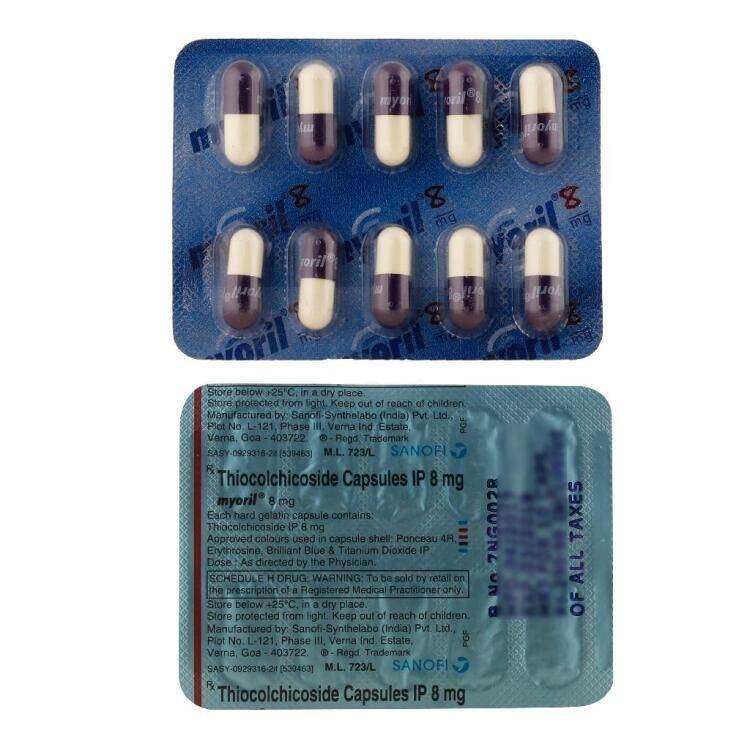 Positrarx Your Local Online Pharmacy Myoril 8 Mg Capsule