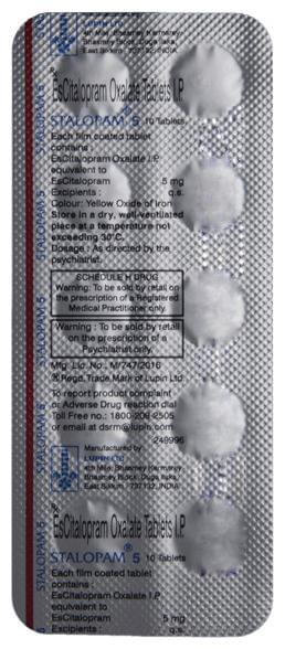 STALOPAM 5 TABLET