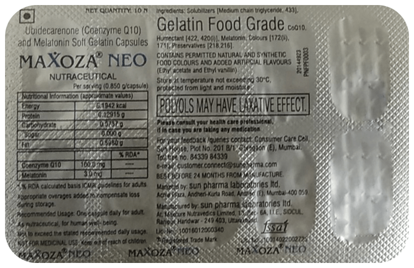 MAXOZA NEO SOFT GELATIN CAPSULE