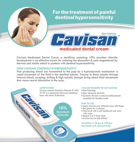 cavisan dental cream uses