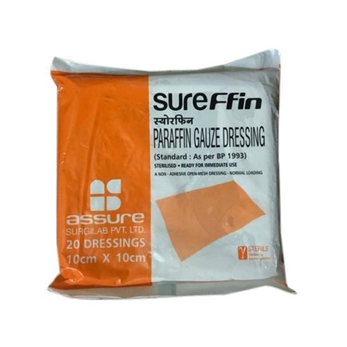 Paraffin Gauze 10cm x10cm Packs -10 Dressings Sterile First Aid Wound Burn  Scold | eBay
