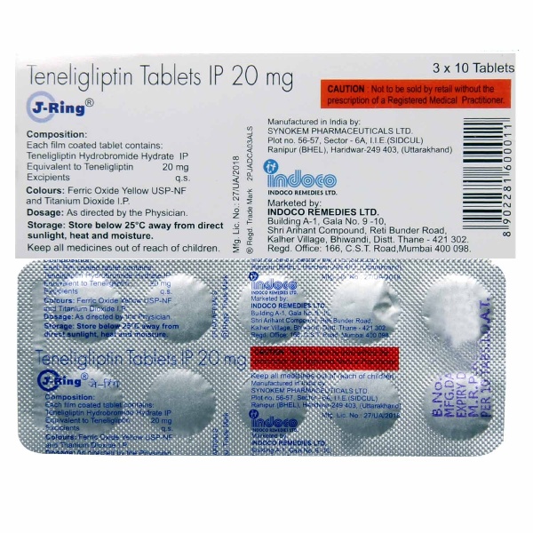 J Ring 20mg Tablet - Price, Side effects Composition & Uses - Indimedo