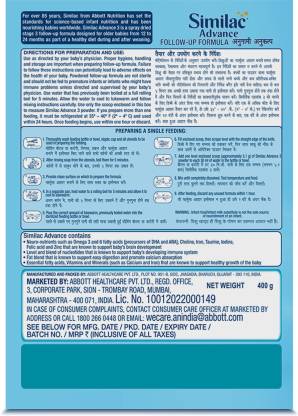 Similac advance store stage 2 ingredients